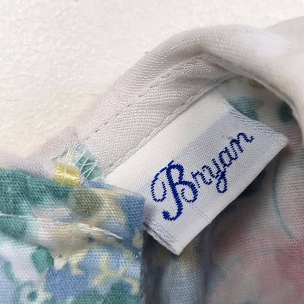Vintage Bryan Dress Girls Size 18-24m Floral Frilly